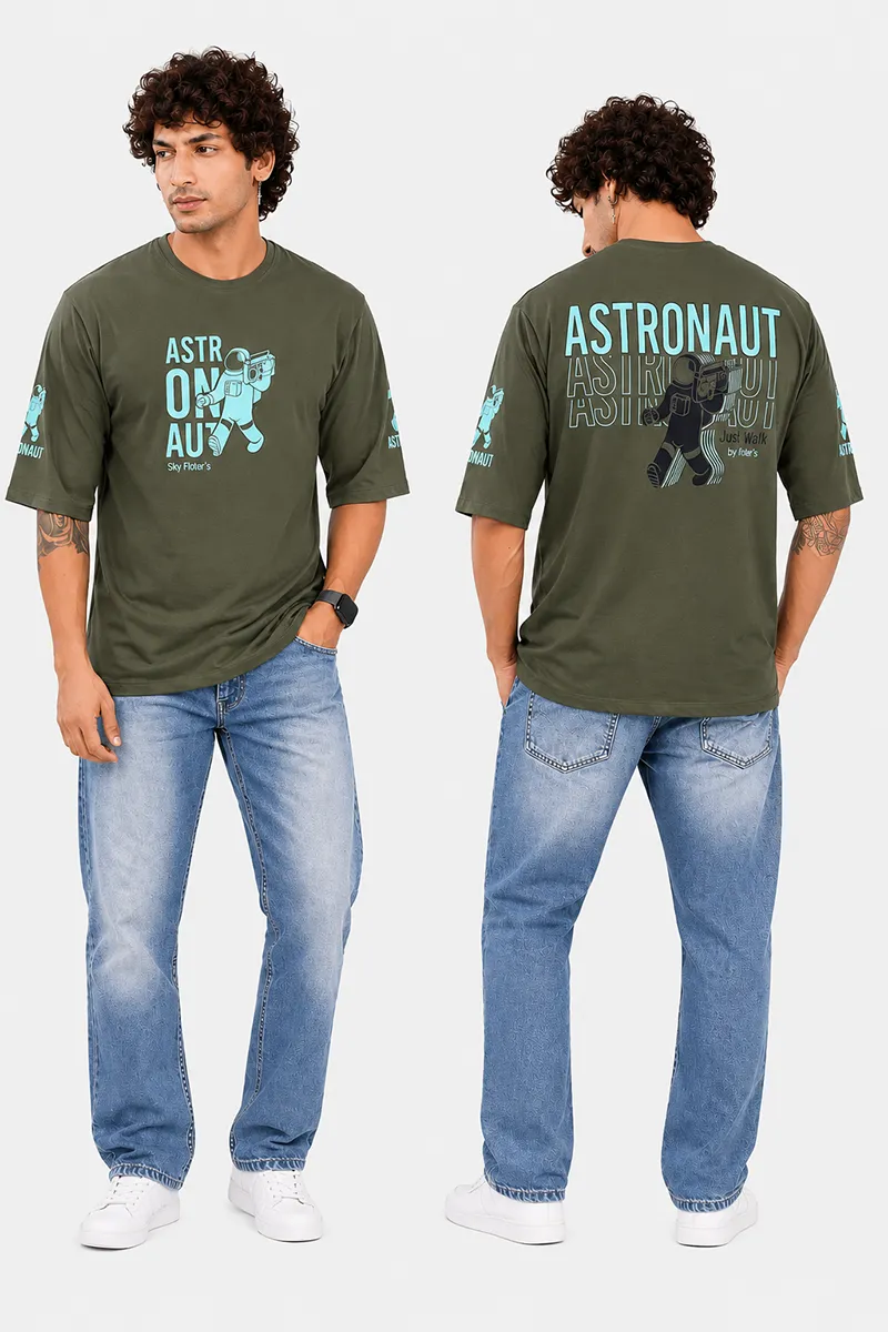 Men's Cotton Drop Shoulder T-shirt