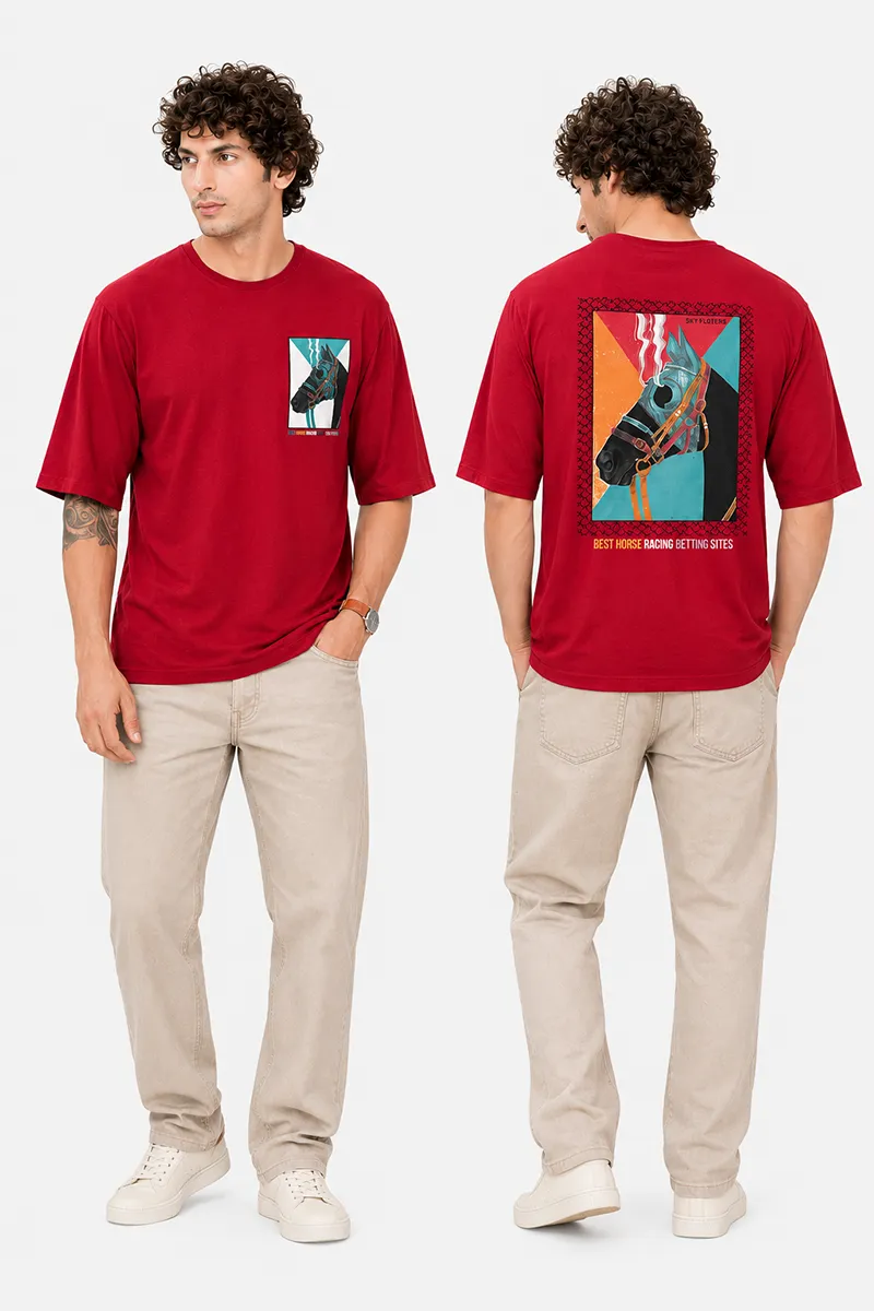 Men's printed Drop Shoulder T-shirt