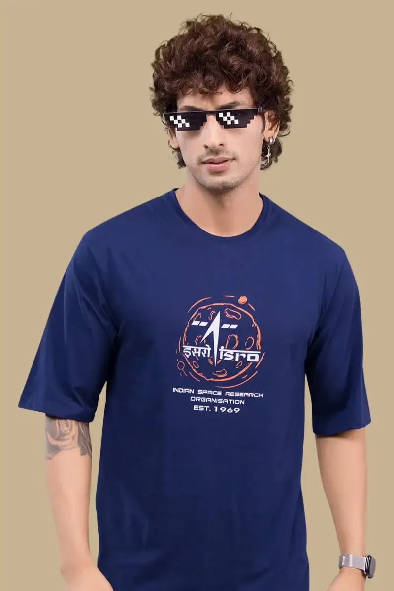 Printed Cotton Drop Shoulder T-shirt for Men