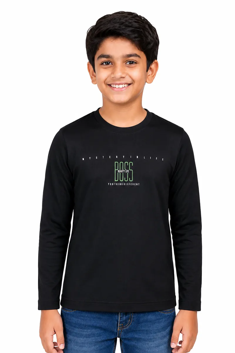 Boy's Printed Cotton T-shirt
