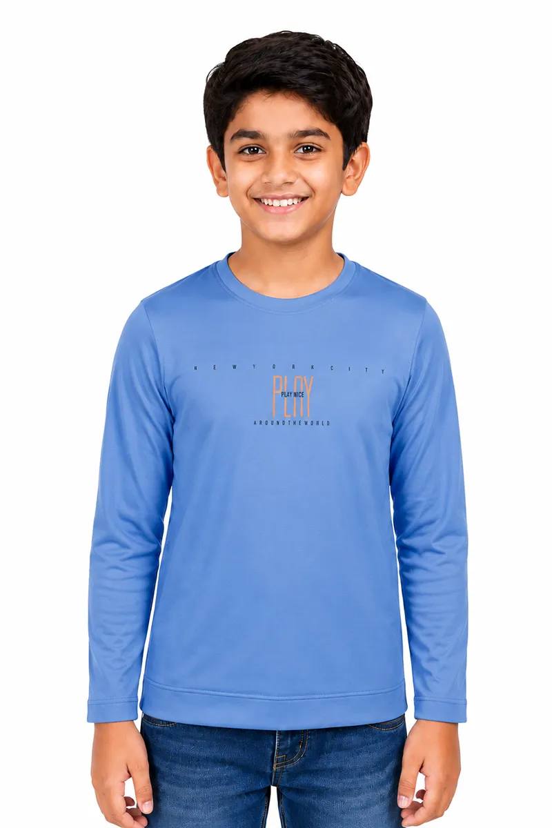 Cotton Printed T-shirt for Boy 013289910YRSBLU