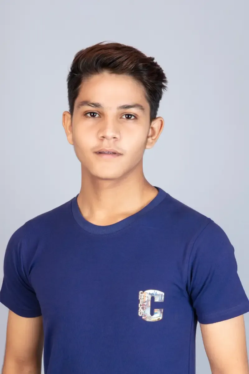 Boy's Solid Cotton T-shirt