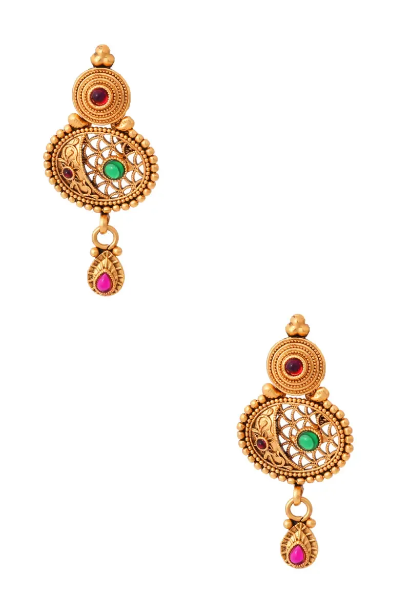 Gold Plated Dangle Earrings for Girls & Women