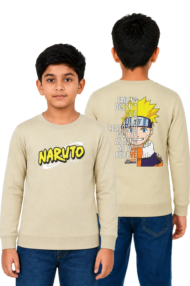 Naruto Print Cotton T-shirt for Boy