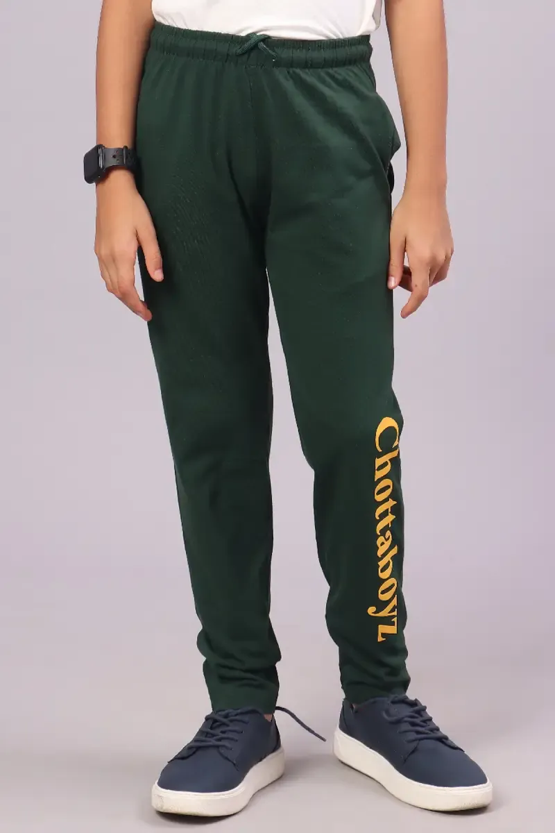 Typographic Print Track Pant for Boy 013543DARGRE910YRS