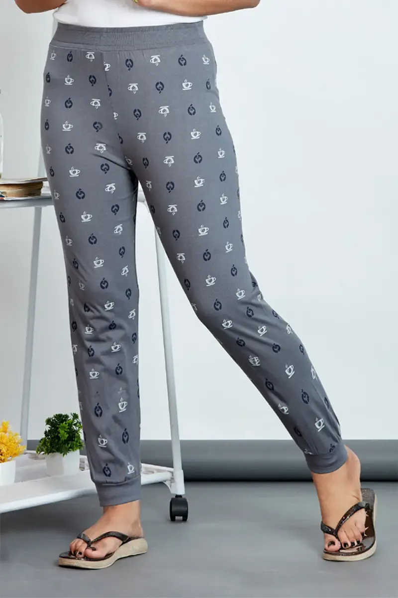 Girl's Cotton Hosiery Printed Track Pant (2 - 12 Yrs)