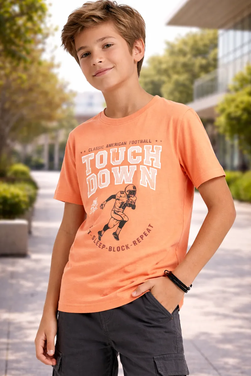 Boy's Printed Cotton T-shirt