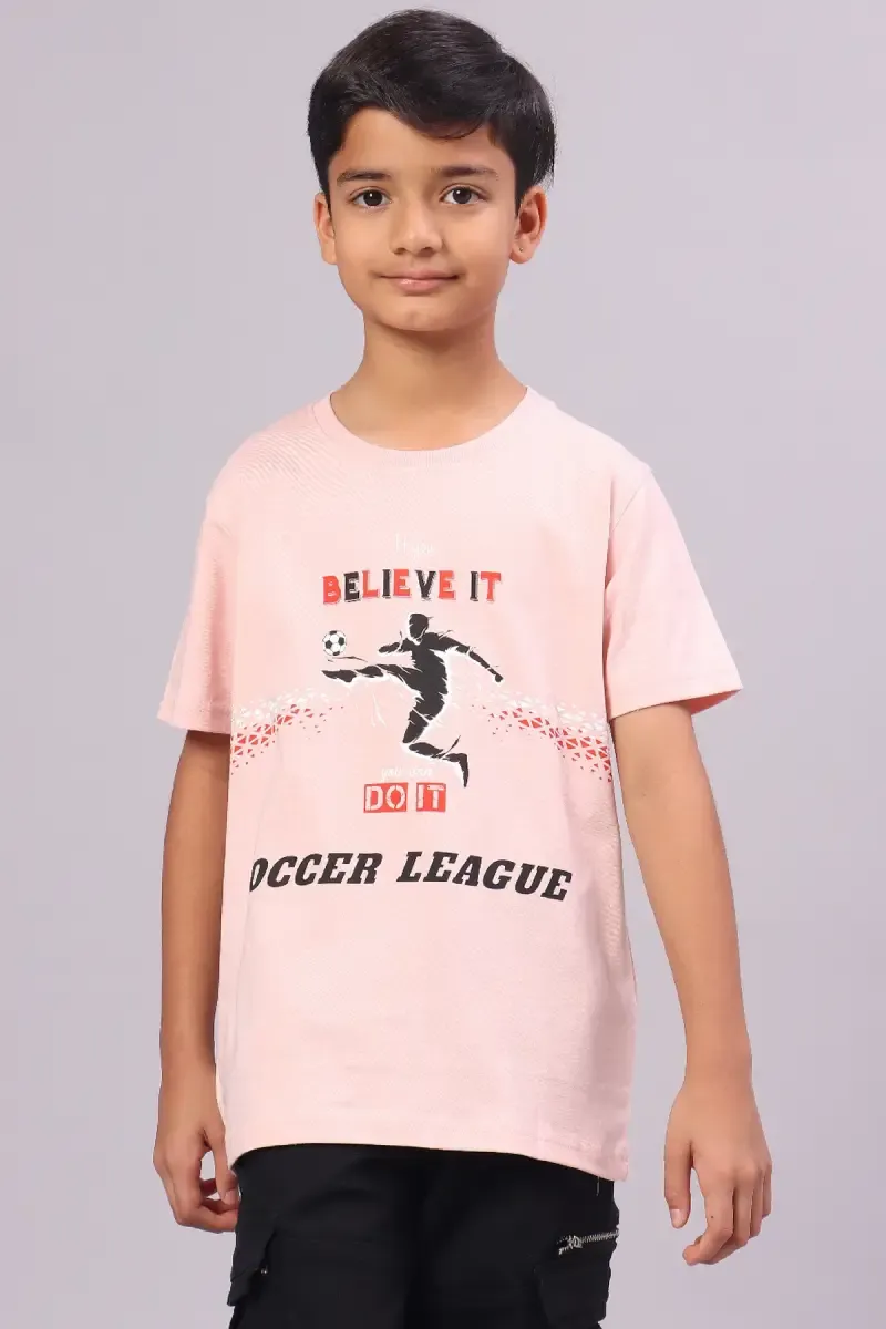 Boy's Cotton Printed T-shirt