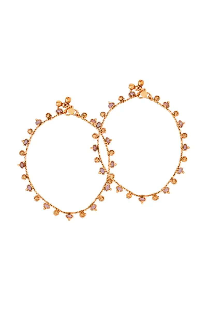 Gold Plated Charms Anklets for Women