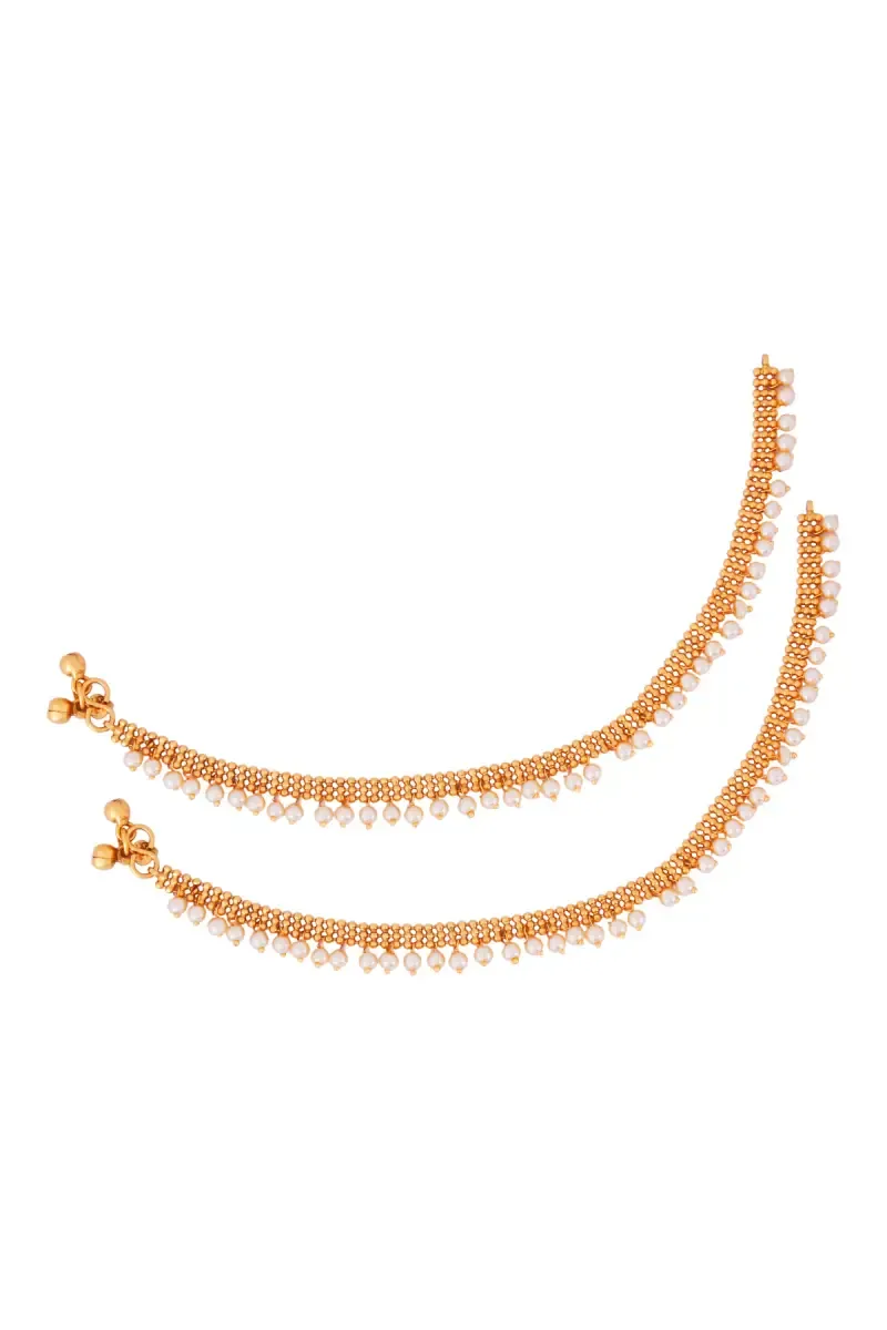 Traditional Pearls Anklets for Girls & Women