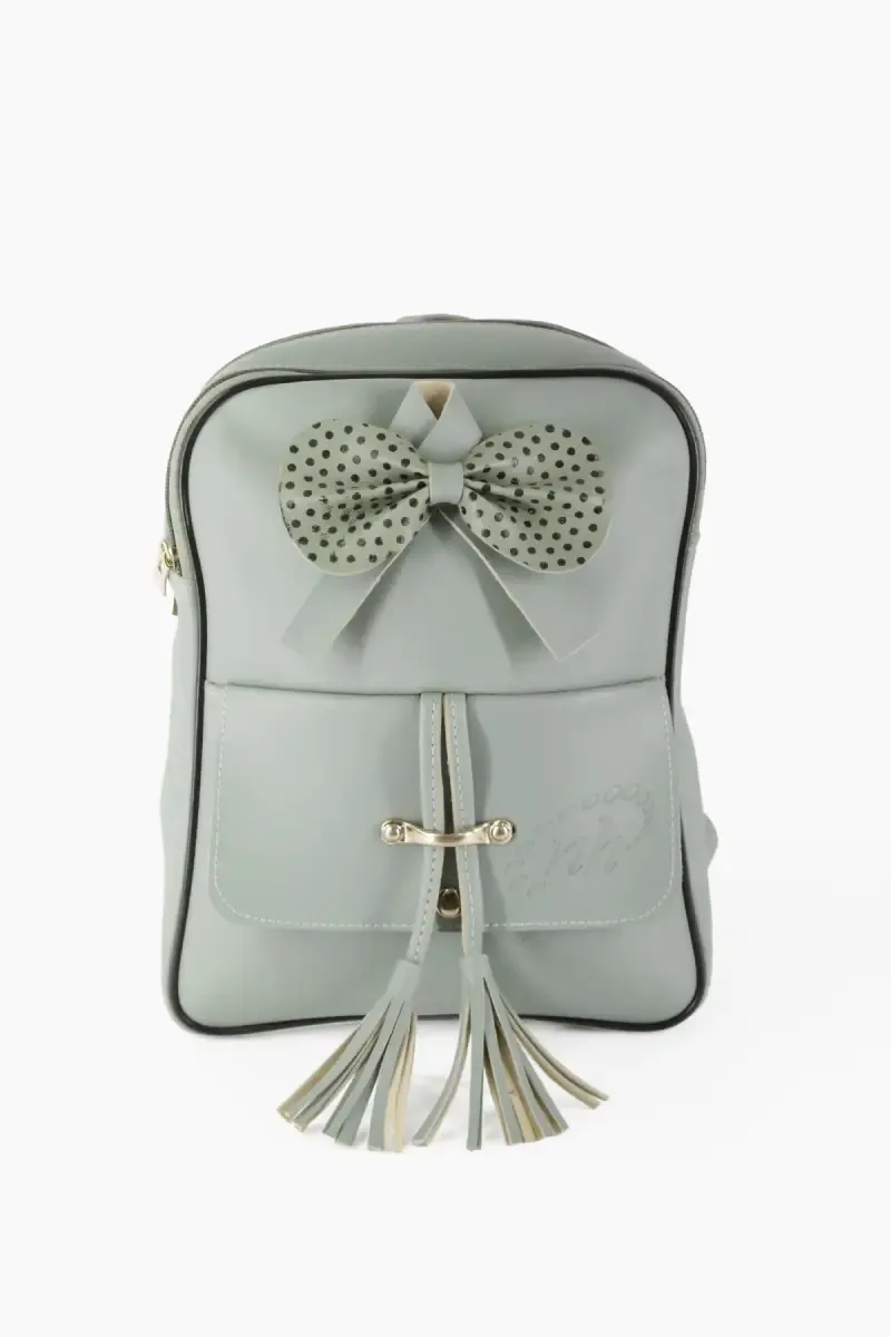 Women's Fashion Cute Small Backpack with tassels 013722GRE2