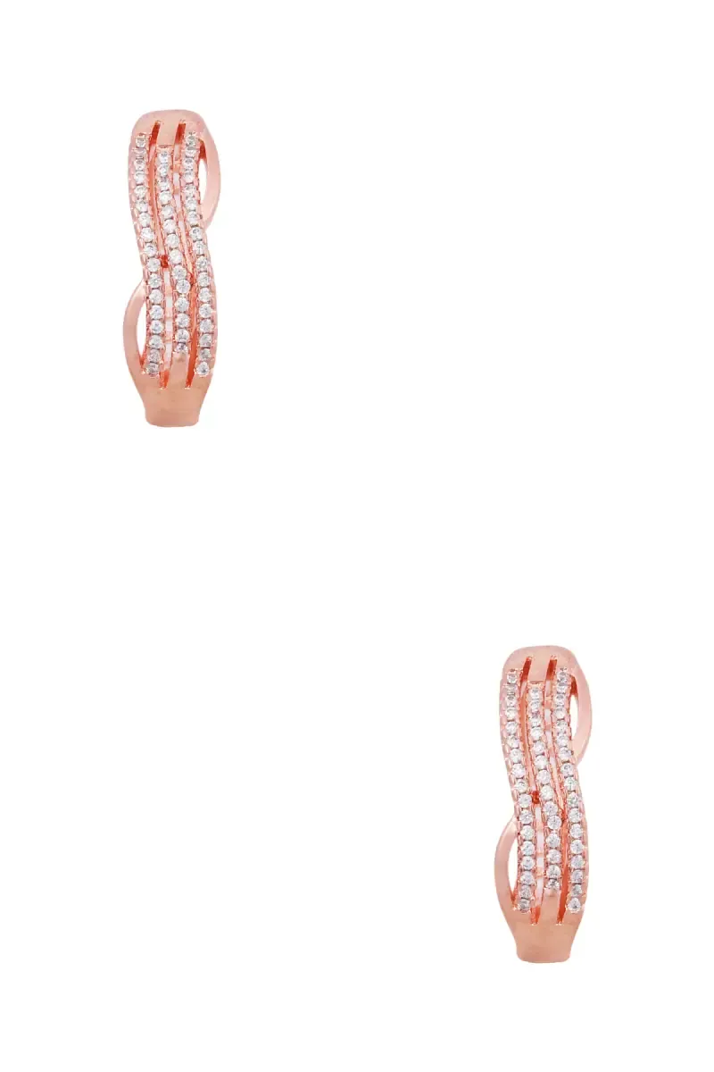 Rose Gold Hoop Earrings for Girls & Women