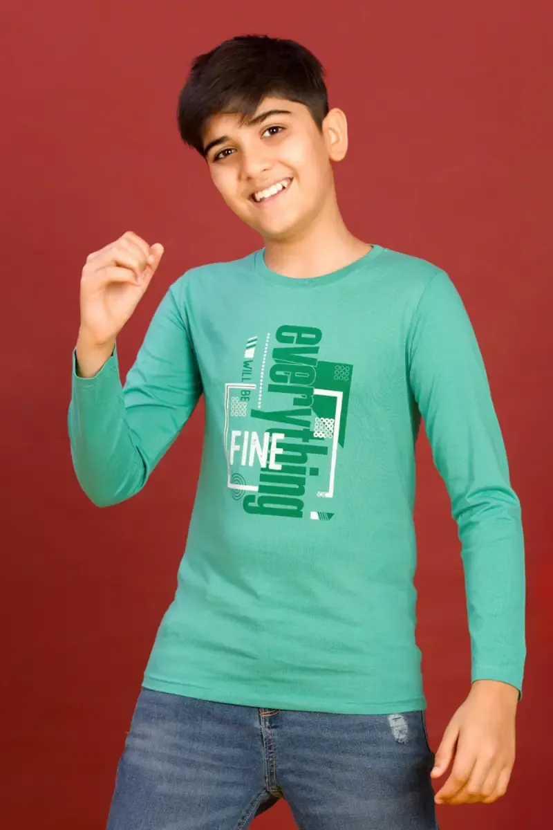 Boy's Typographic Print T-shirt