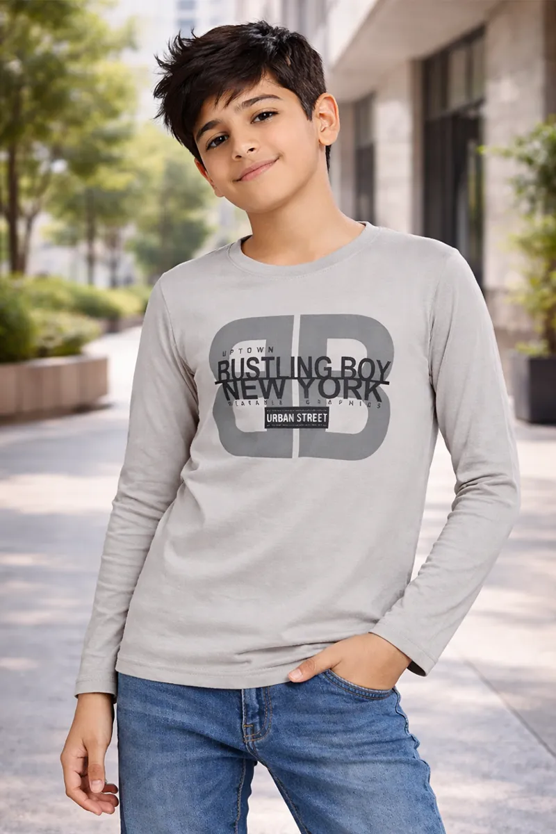 Printed Cotton T-shirt for Boy