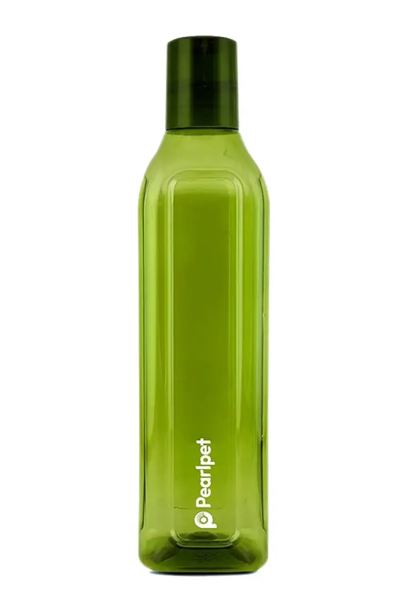 Pearlpet Plastic Cubic Water Bottle - 1000 ml 013928GRE100ML