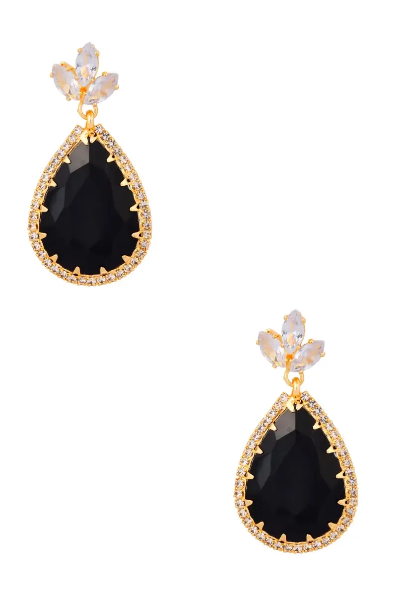Elegance Party Wear Teardrop Earrings for Girls & Women 013953BLA1