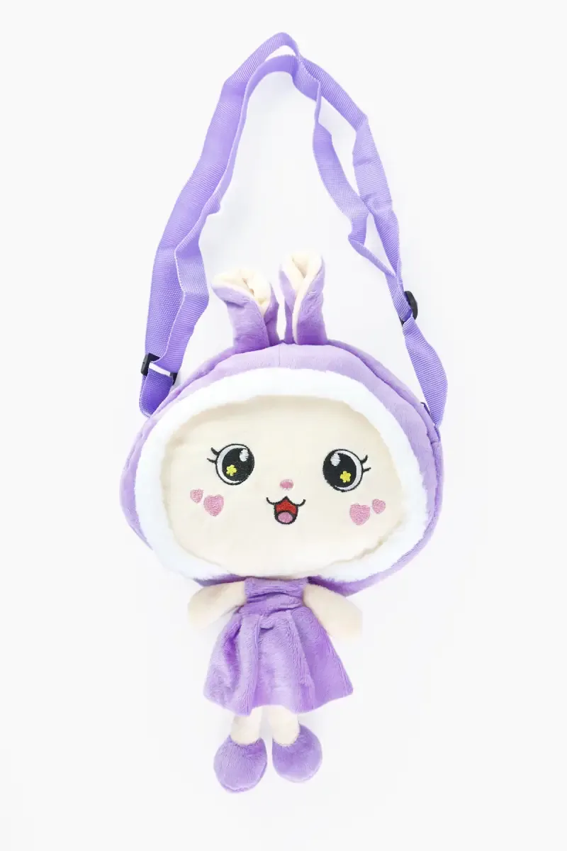 Cute Soft Doll Sling Bag for Girls 013960LAV