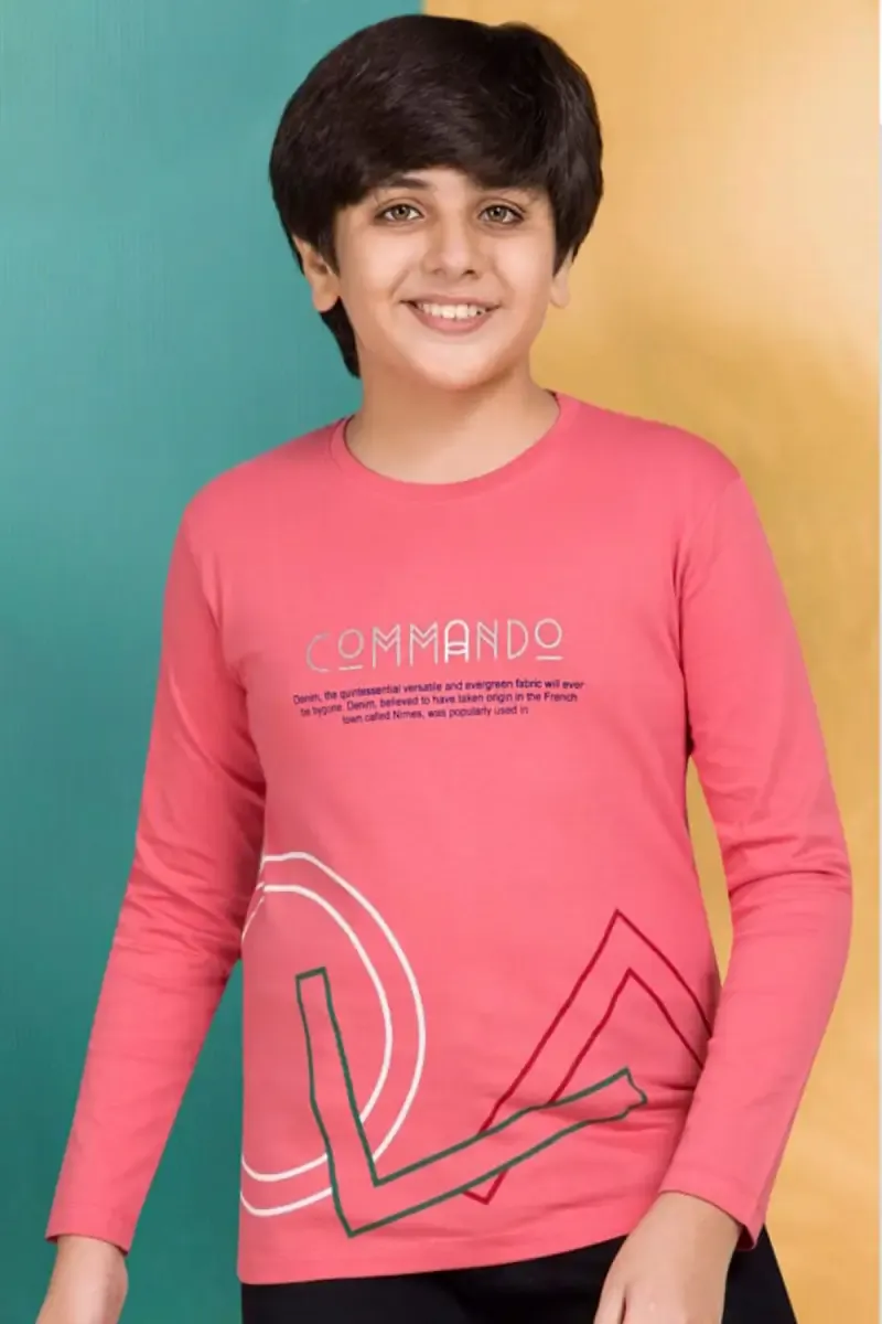 Boy's Printed Cotton T-shirt  013967910YRSPIN