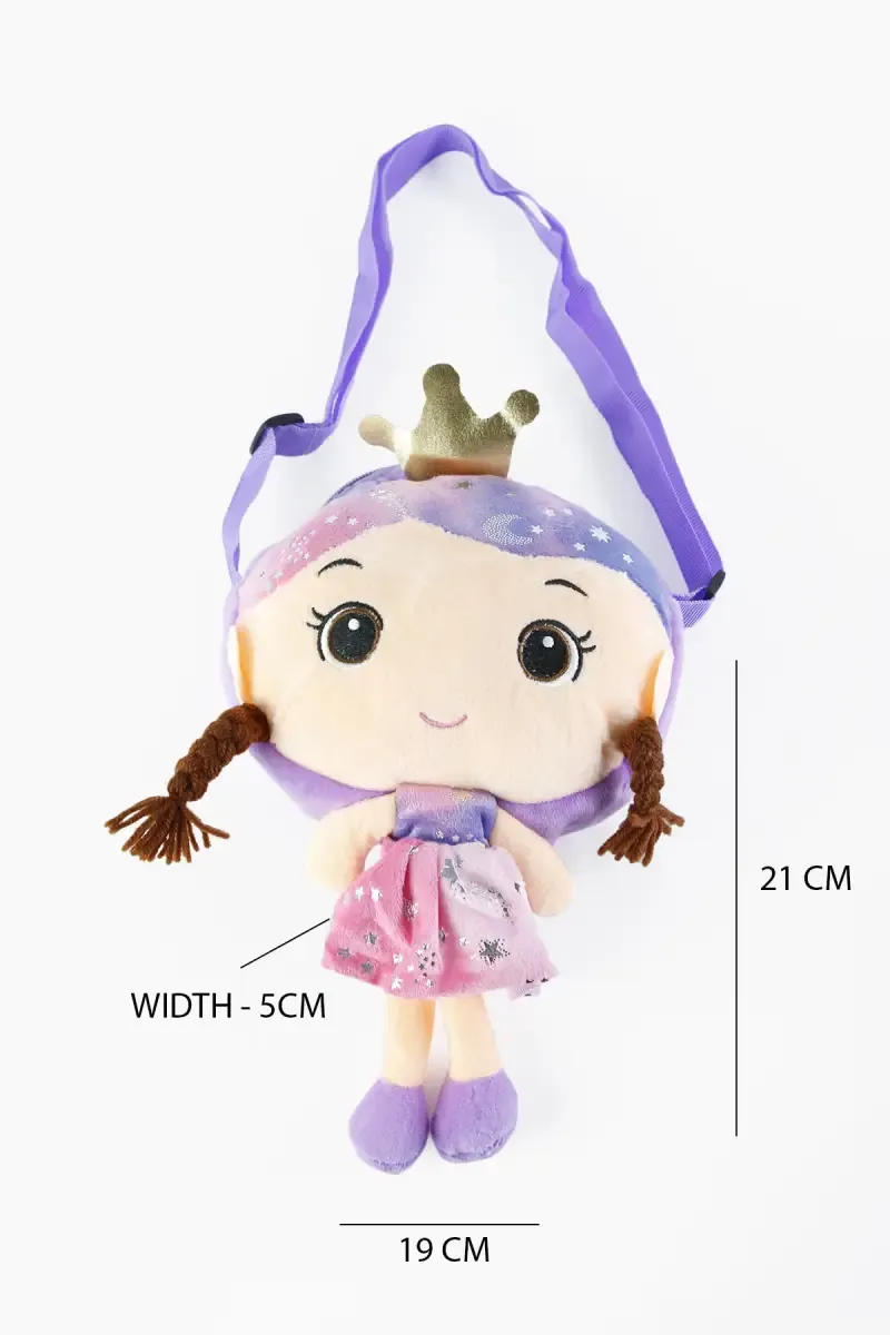 Cute Soft Doll Sling Bag for Girls 013972LAV