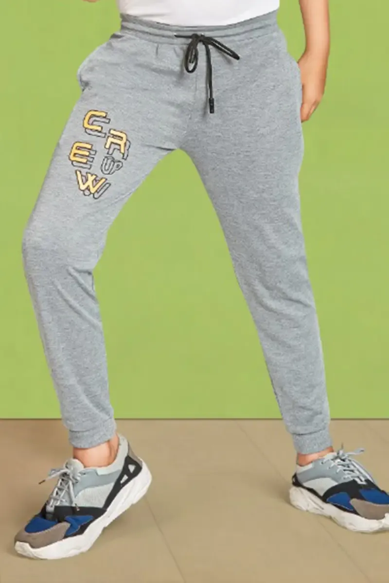 Cotton Blend Slim Fit Track Pant for Boy