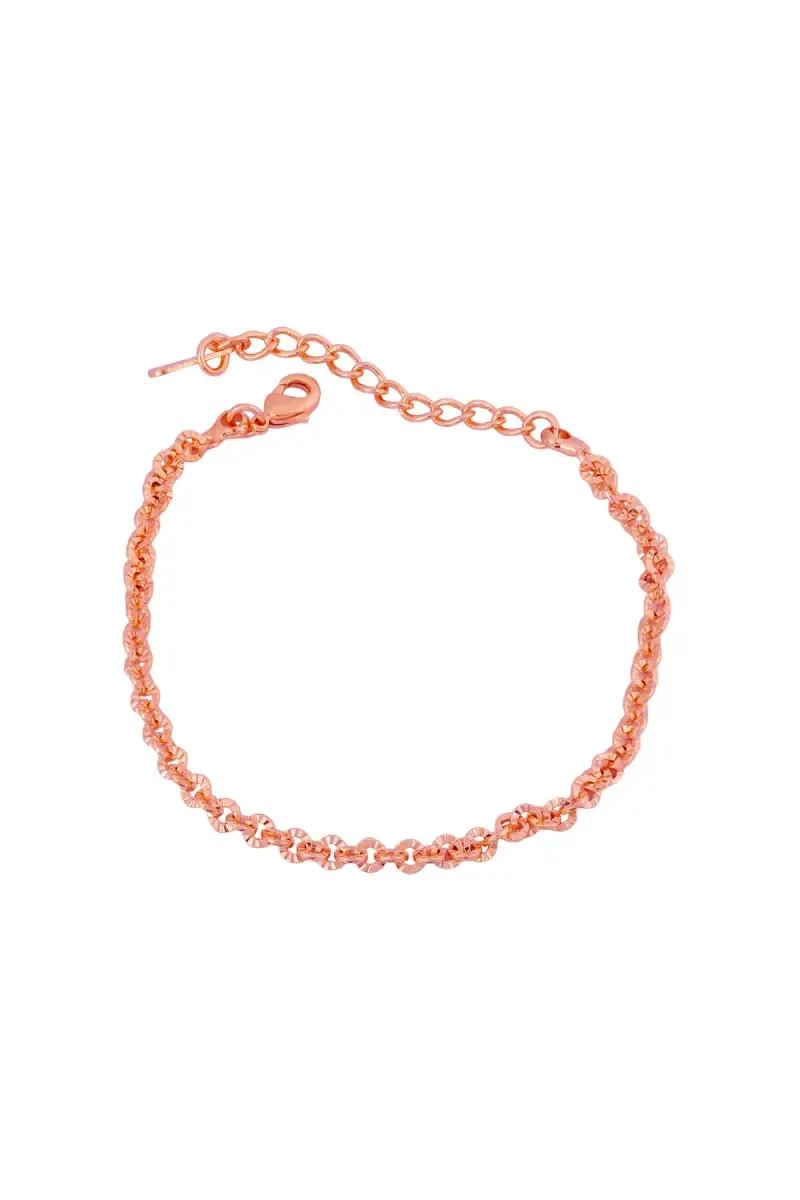 Link Bracelets Set for Girls & Women(Trio in Gold, Silver & Rose Gold)