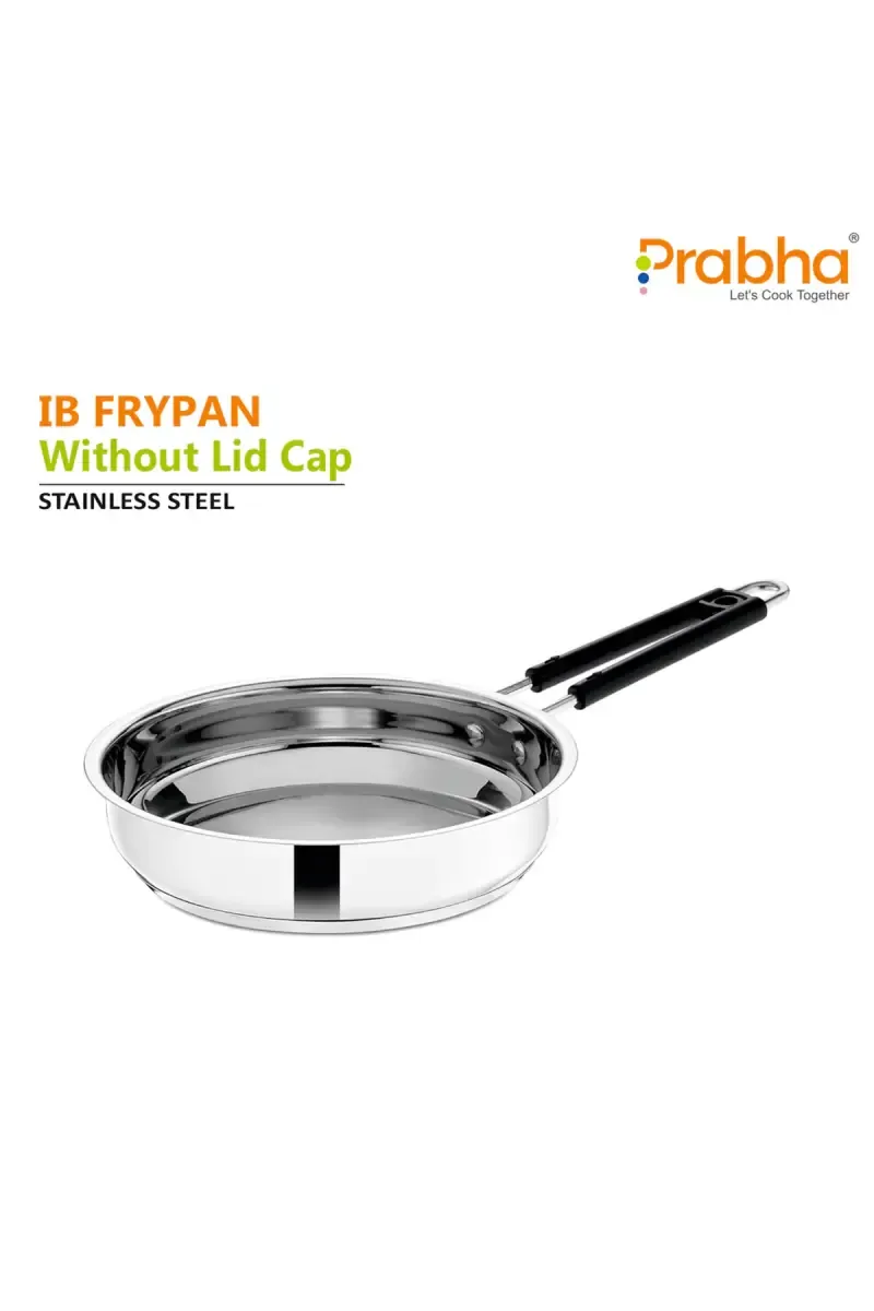 Prabha Stainless Steel Induction Bottom Fry Pan - 1100ml