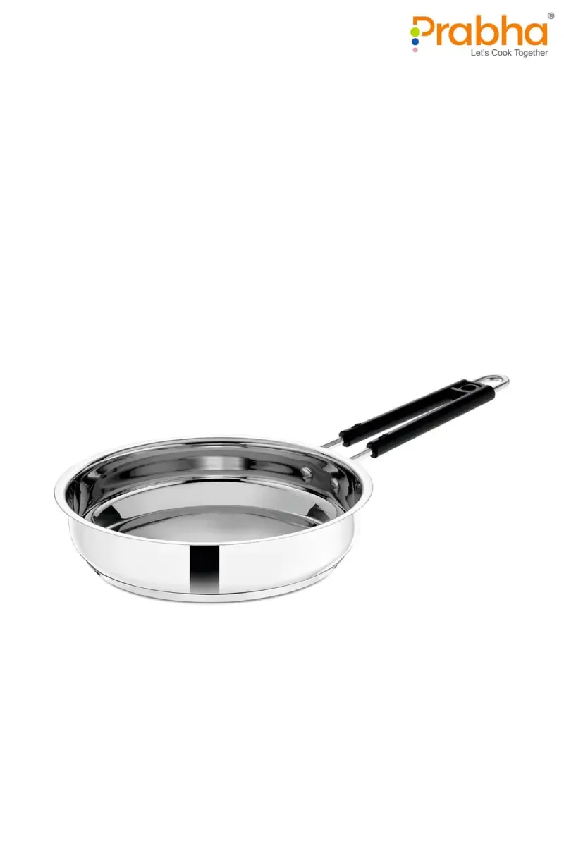 Prabha Stainless Steel Induction Bottom Fry Pan - 1700 ml 014013SIL170ML