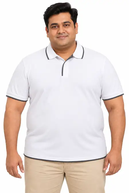 Men's Cotton Polo Plus Size T-shirt
