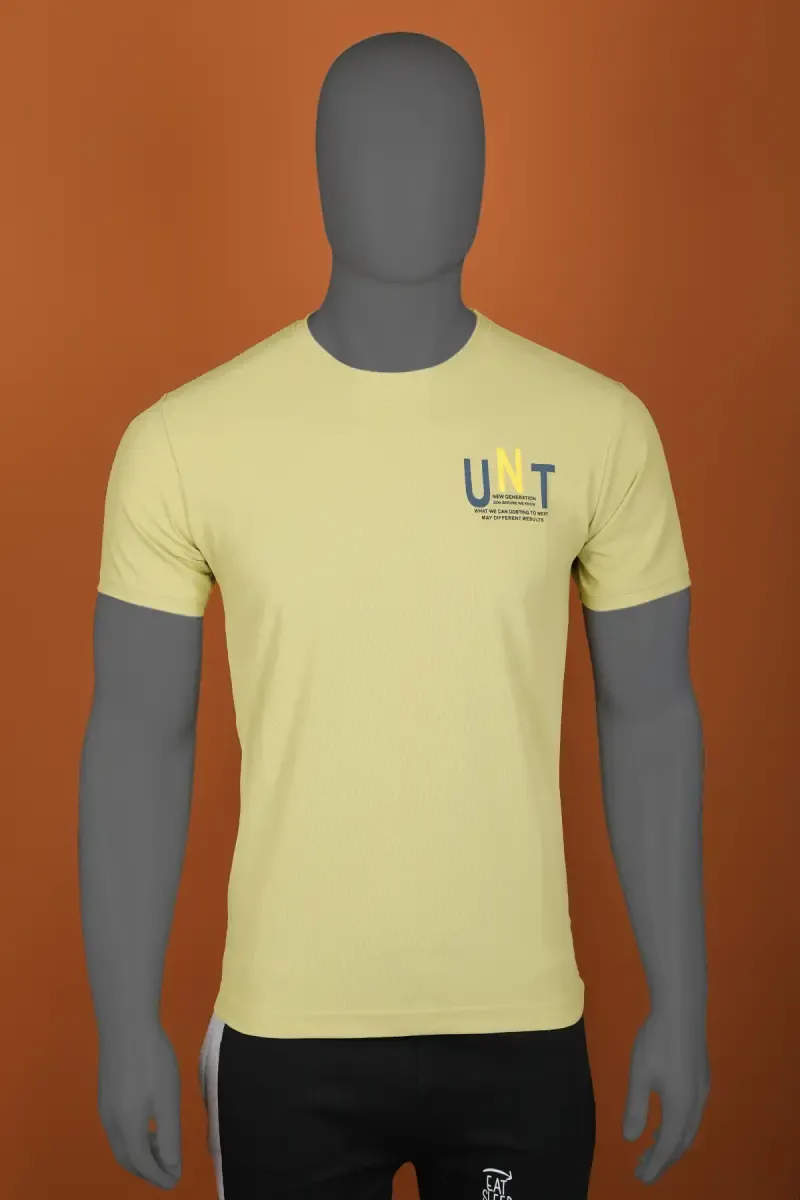 Men's Polyester Slim Fit T-shirt