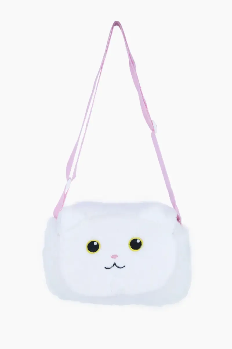 Cute Cat Fluffy  Sling Bag for Girls & Kids