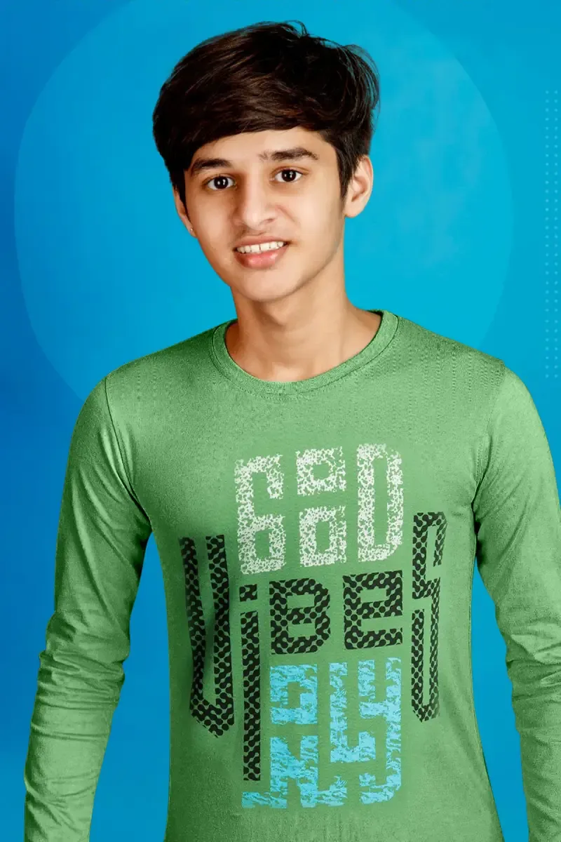 Boy's Cotton Printed T-shirt 014194910YRSGRE