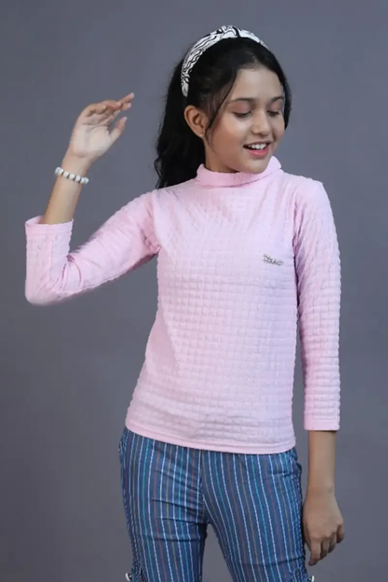 Girl's Corduroy Solid Top (3 - 11 Yrs) 01422989YRSPIN