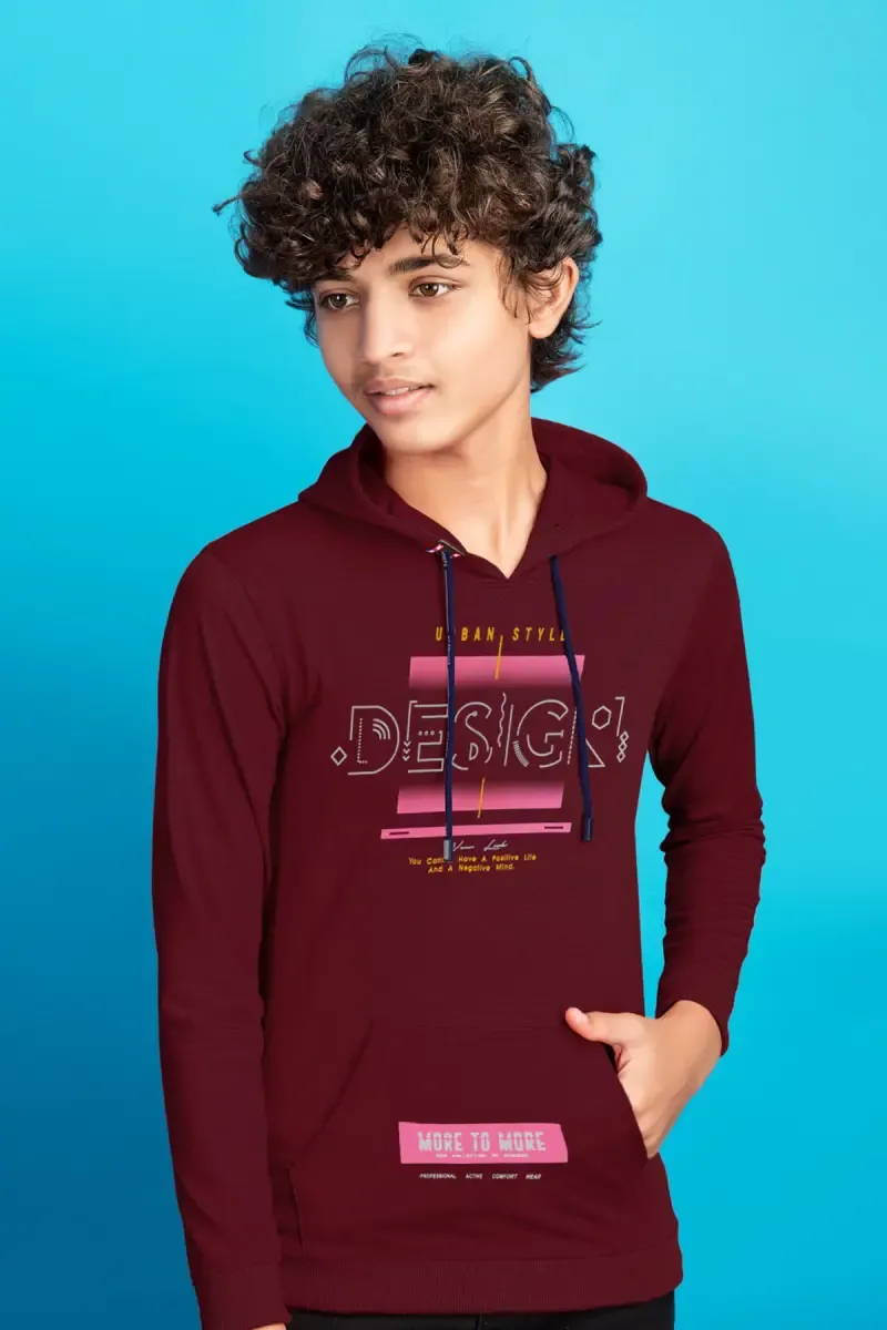 Graphic Printed Hoodie for Boy