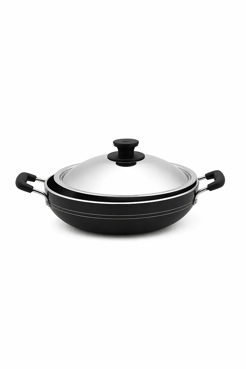 Pigeon Nonstick Aluminium Kadai with Lid - 2 Ltr