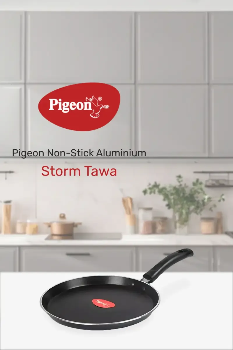 Pigeon Nonstick Aluminium Storm Flat Base Tawa - 28 cm