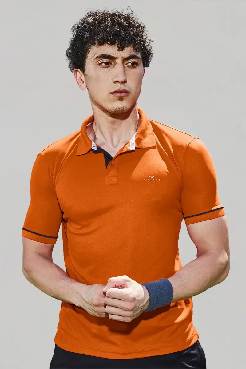 Men's Cotton Slim Fit Polo T-shirt 01428238RUS