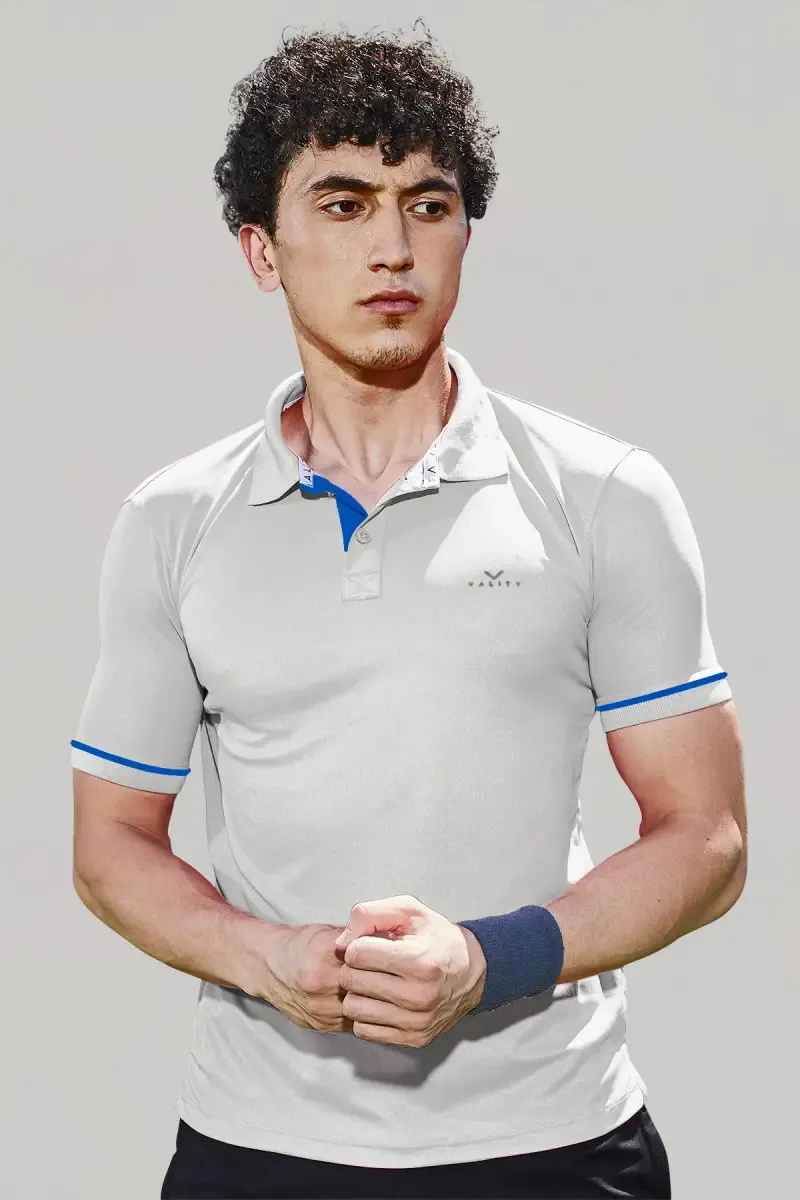 Men's Cotton Slim Fit Polo T-shirt 01428240GRE