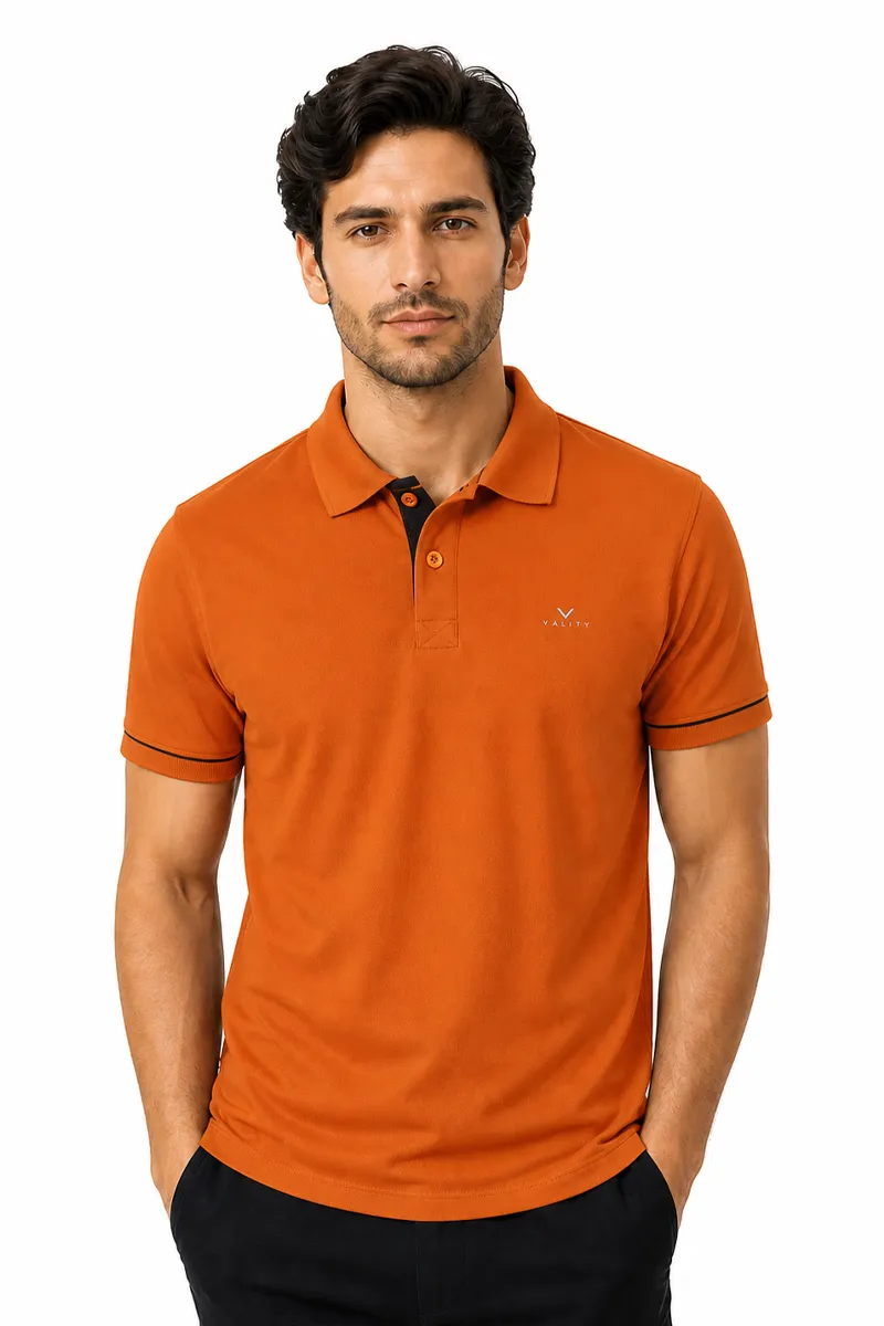 Men's Cotton Slim Fit Polo T-shirt