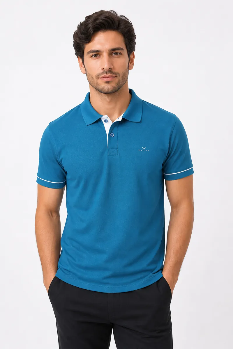Men's Cotton Slim Fit Polo T-shirt 01428240TEA