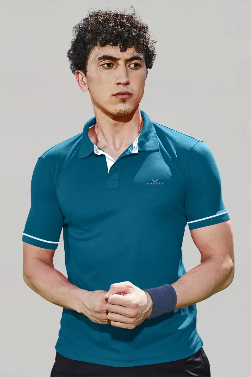 Men's Cotton Slim Fit Polo T-shirt 01428240TEA