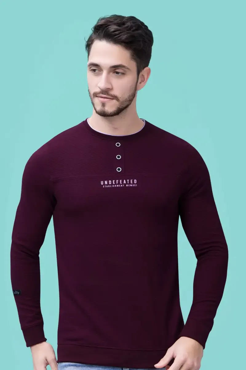 Men's Typographic Printed T-shirt 01428842MAR