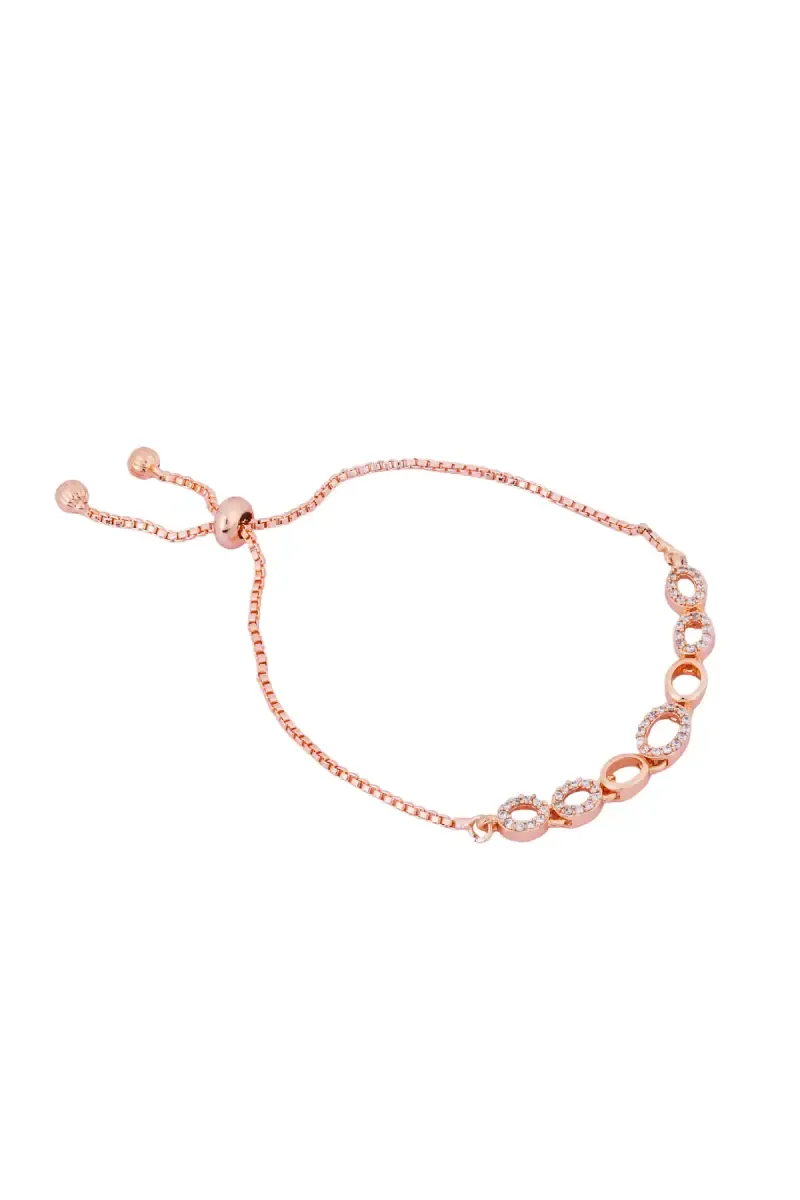 Cubic Zirconia Adjustable Bracelet for Women & Girls