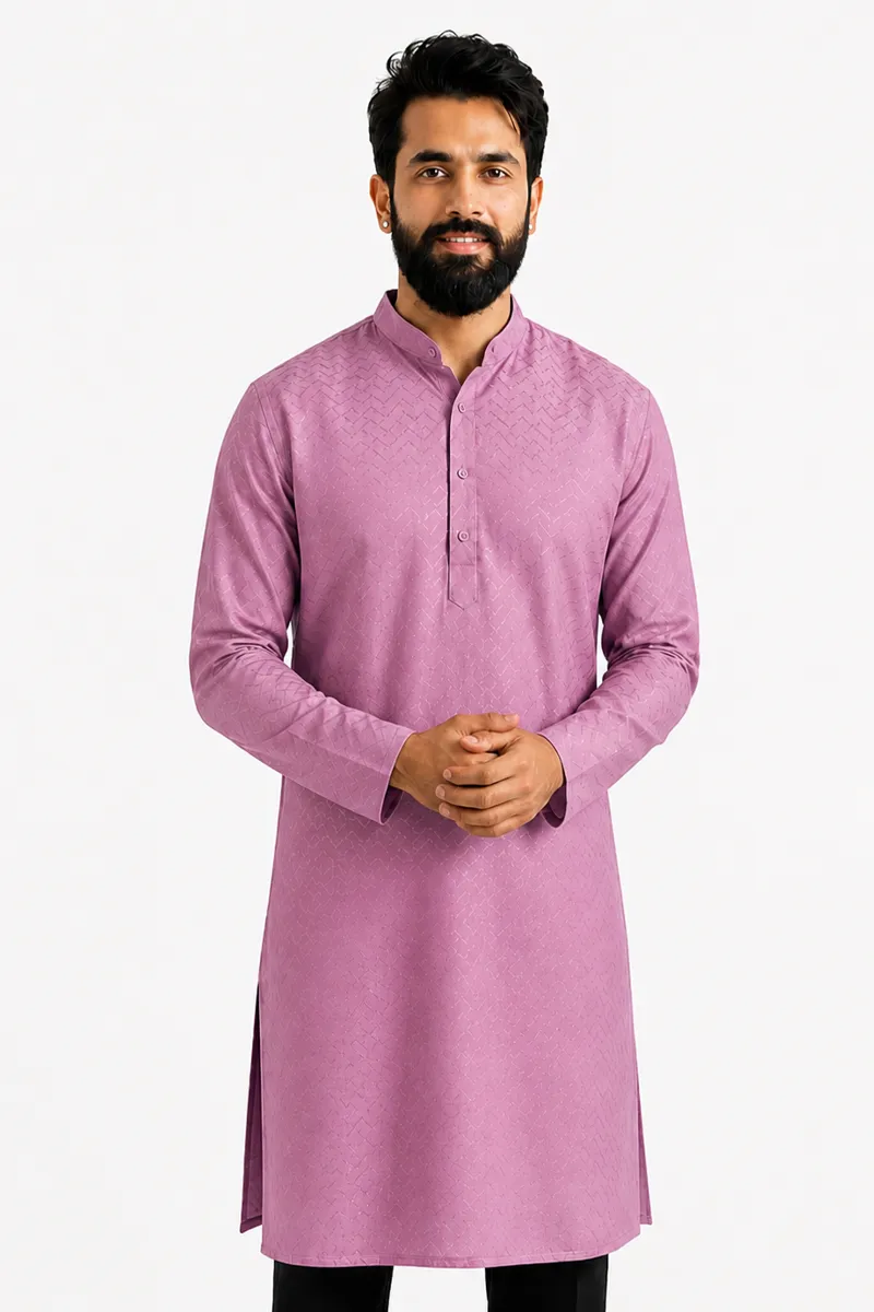 Cotton Rayon Dobby Kurta for Men 014299XXLLAV