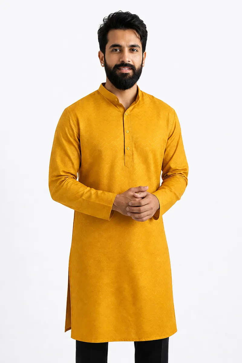 Cotton Rayon Dobby Kurta for Men 014299XXLMUS