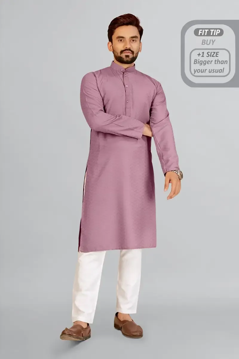 Cotton Rayon Dobby Kurta for Men 014299MLAV