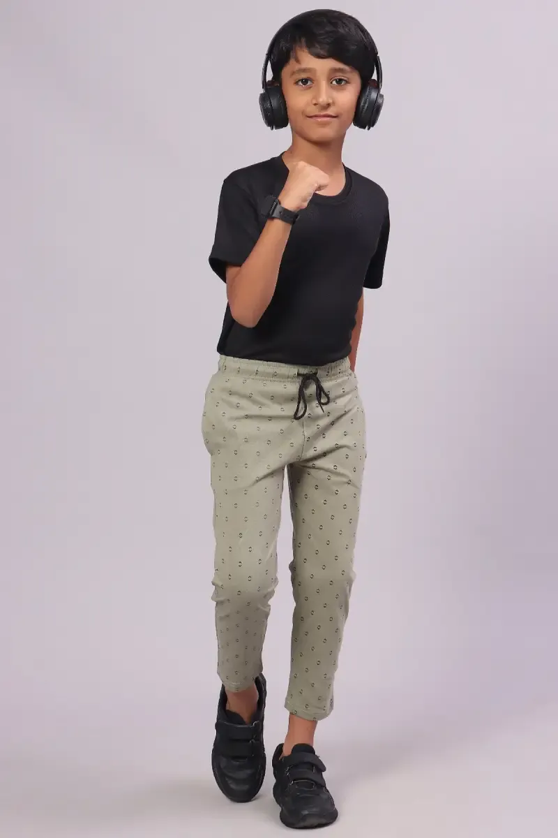 Boy's Conversational Printed Track Pant  014364SAG1011YRS