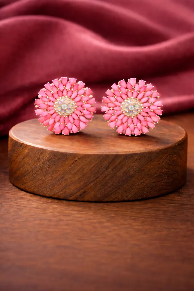 Classy Floral Stud Earrings for Girls & Women