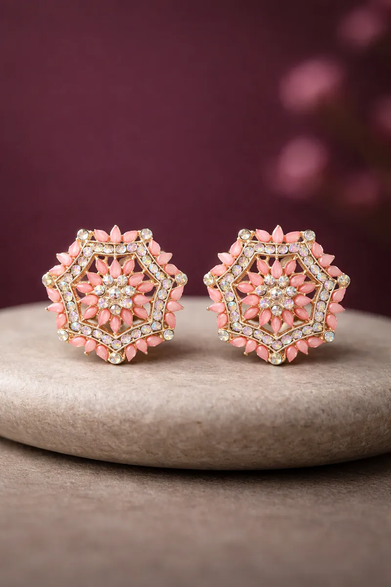Classy Floral Stud Earrings for Girls & Women