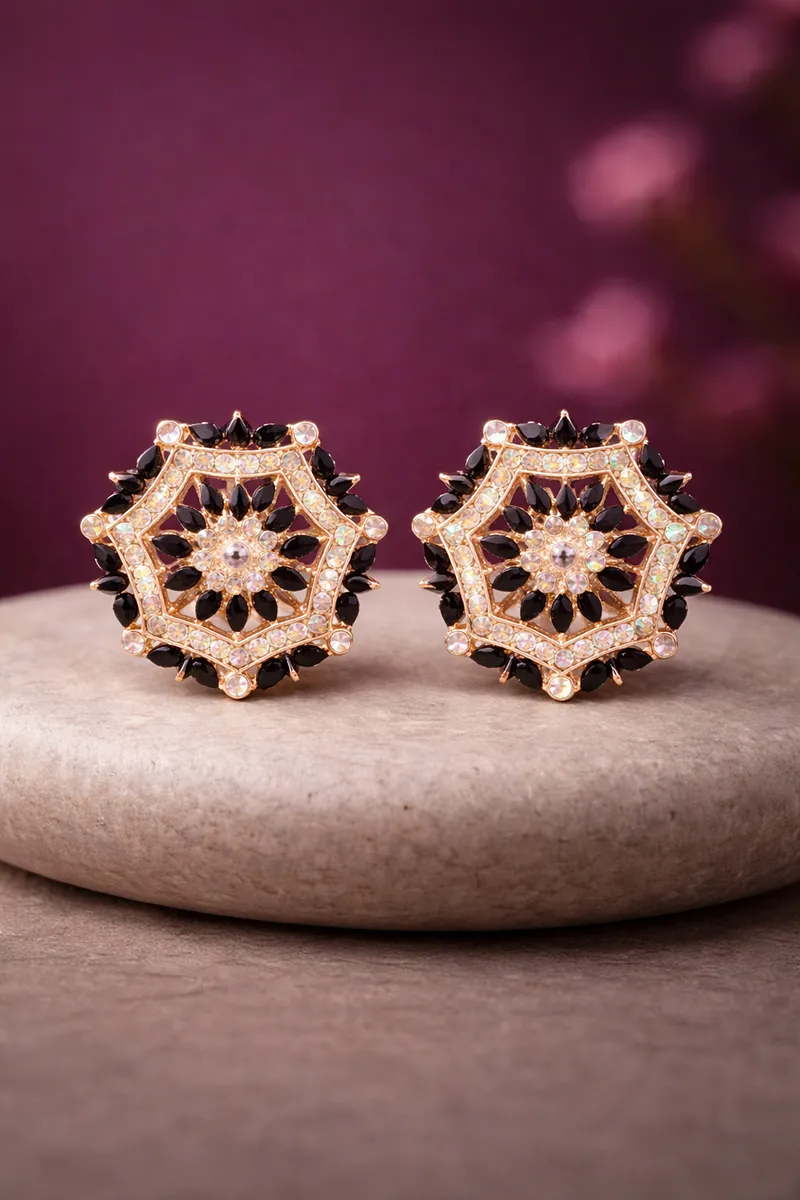 Classy Floral Stud Earrings for Girls & Women