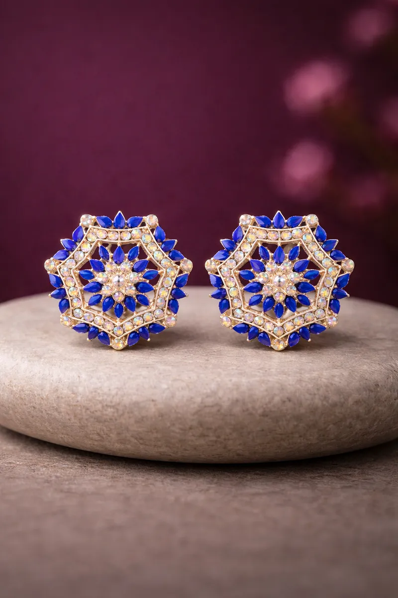 Classy Floral Stud Earrings for Girls & Women